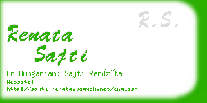 renata sajti business card